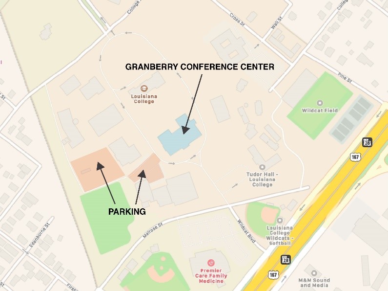 Map to Granberry Conference Center